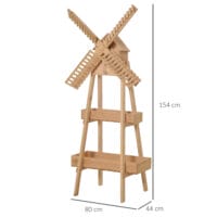 Pflanzentreppe Blumentreppe Pflanzregal  Windmühle - Holz