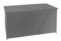 Poly-Rattan Kissenbox Basic grau 80x160x94cm ~ 950l