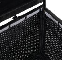 Poly-Rattan Kissenbox Premium schwarz 51x100x50cm ~ 170l