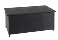 Poly-Rattan Kissenbox Premium schwarz 51x115x59cm ~ 250l