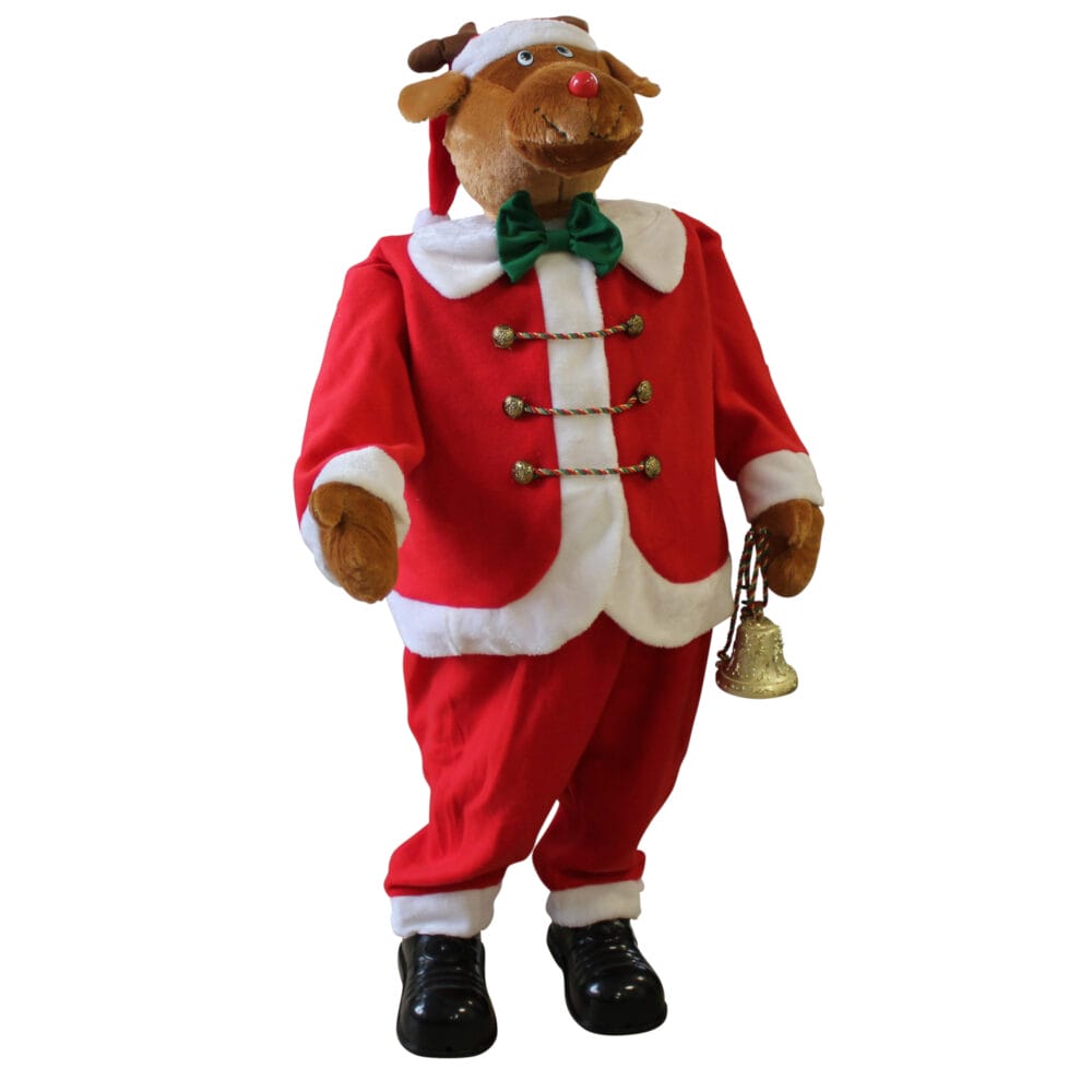 Weihnachtsmann Elch 120cm Singend und Tanzend