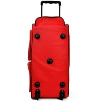 Reisetasche mit Trolleyfunktion 85L rot - Hängeschloss