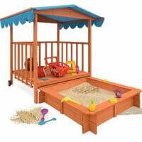 Sandkasten mit Spielveranda Spielhaus Veranda
