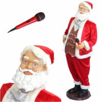Weihnachtsmann Karaoke 150cm singend und tanzend