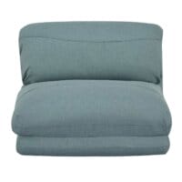 Schlafsessel Schlafsofa Funktionssessel Stoff/Textil grau-blau