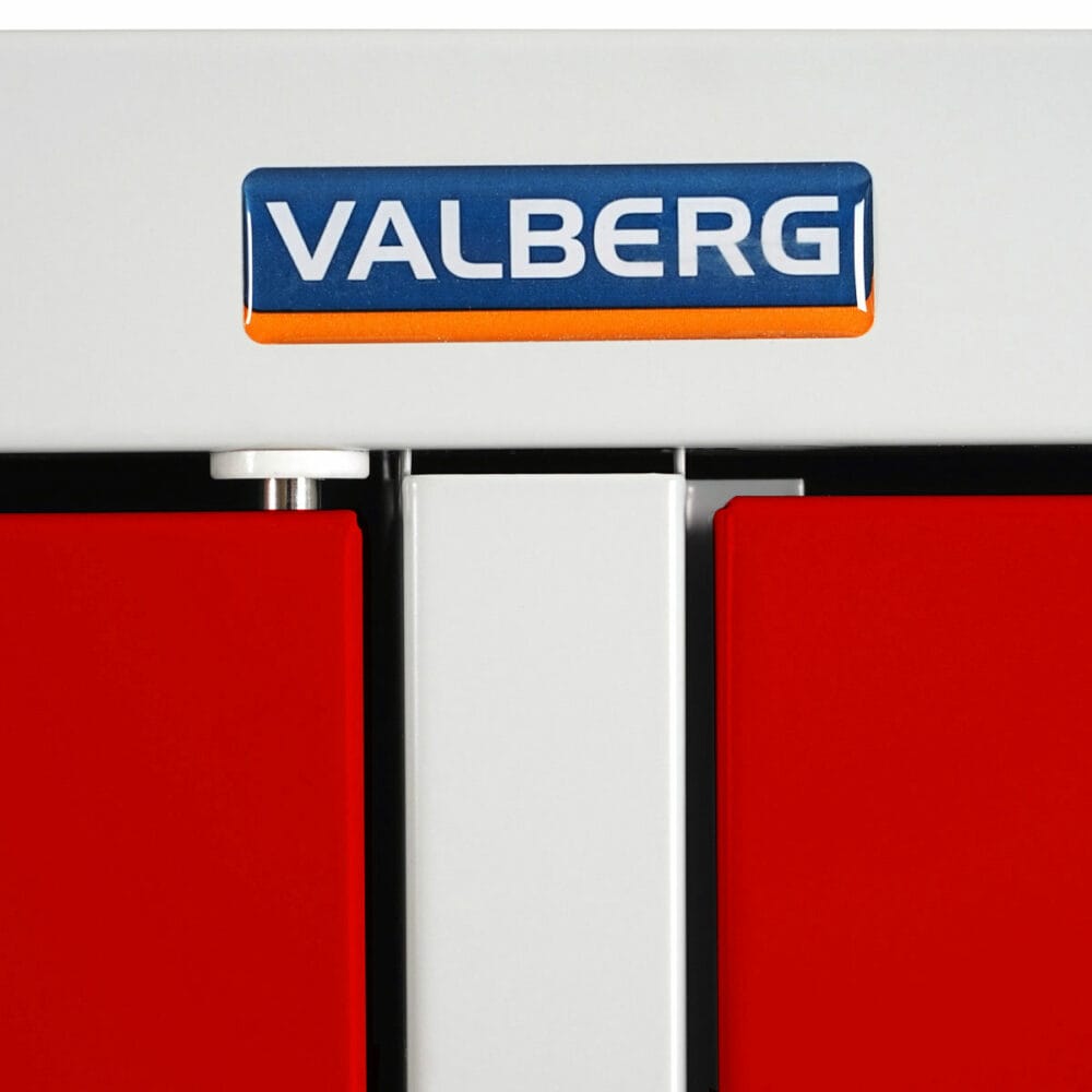 Schliessfach Valberg Doppel-Spind 183x58x50cm ~ rot