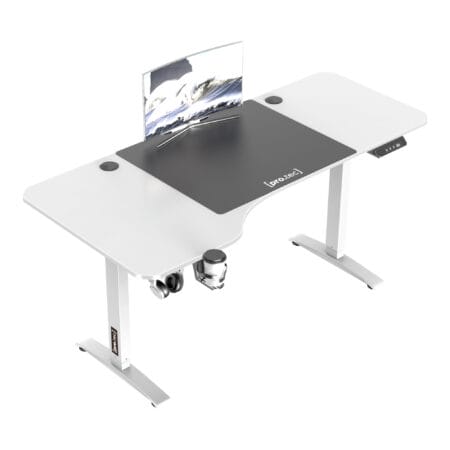 Höhenverstellbarer Tisch Oxnard elektrisch 160x75cm Weiss