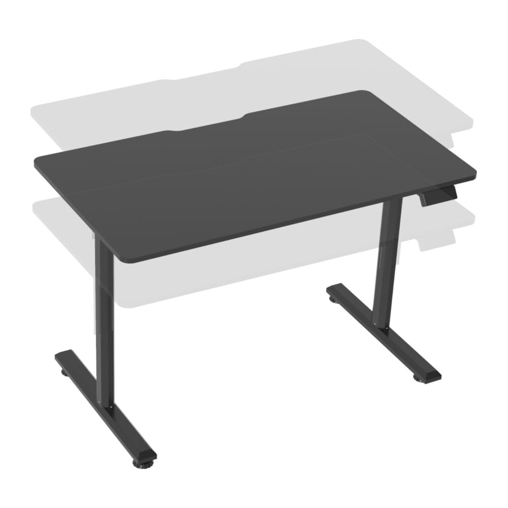 Höhenverstellbarer Tisch Hayward Schwarz