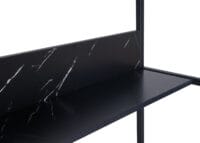 Schreibtisch Bürotisch Computertisch 120x60cm Marmor-Optik schwarz