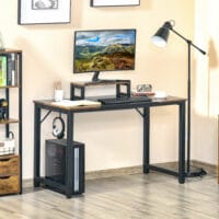 Schreibtisch mit Monitorerhöhung Rustikal 120x60x73.5cm
