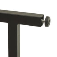Schreibtisch mit Regal 100x60cm Metall MDF Marmor-Optik weiss