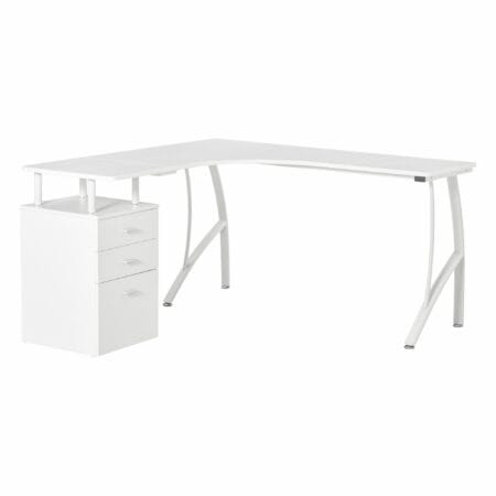 Schreibtisch mit Schubladen Eck-Schreibtisch 143.5x143.5x76cm