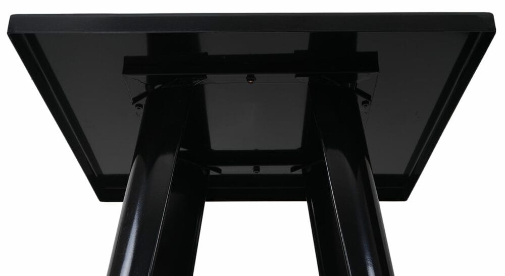 Set Stehtisch + 2x Barhocker Metall Industriedesign ~ schwarz