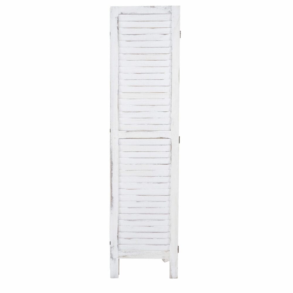 Shabby Chic Paravent Trennwand 170x162cm - weiss