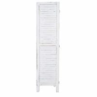 Shabby Chic Paravent Trennwand 170x200cm - weiss