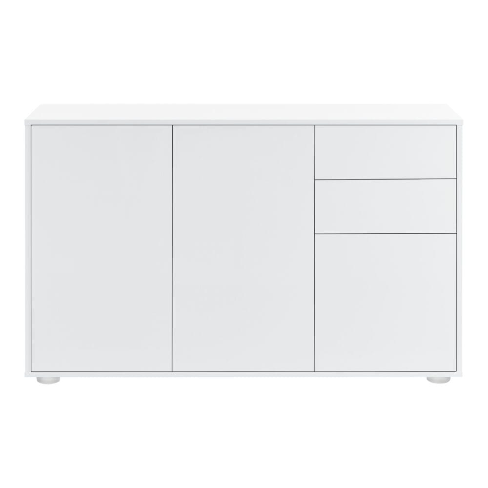 Sideboard Paarl 74x117x36cm mit Schubladen und Türen hochglanz