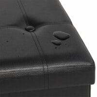 Sitzbank schwarz - 114 cm x 40 cm x 40 cm schwarz