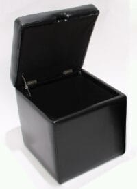 Sitzwürfel Onex LEDER schwarz