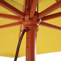 Sonnenschirm Florida Marktschirm 3x4m Holz gelb