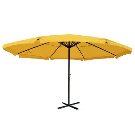 Sonnenschirm Meran Pro mit Volant Ø5m Alu 28kg gelb ohne Ständer