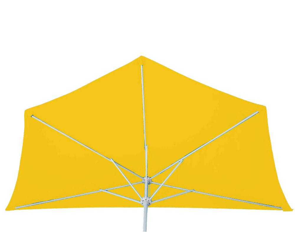 Sonnenschirm halbrund Parla Alu 300cm gelb mit Ständer