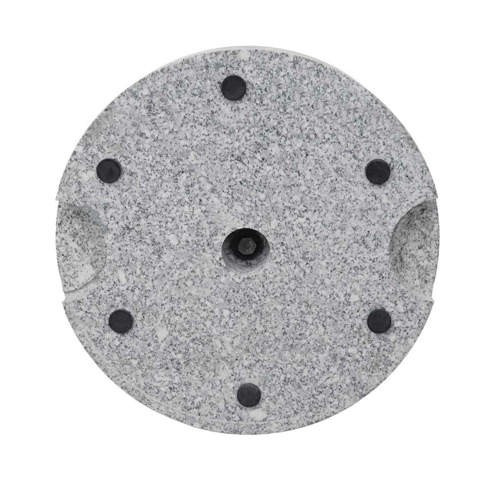 Sonnenschirmständer Schirmständer Granit ~ 24kg rund grau