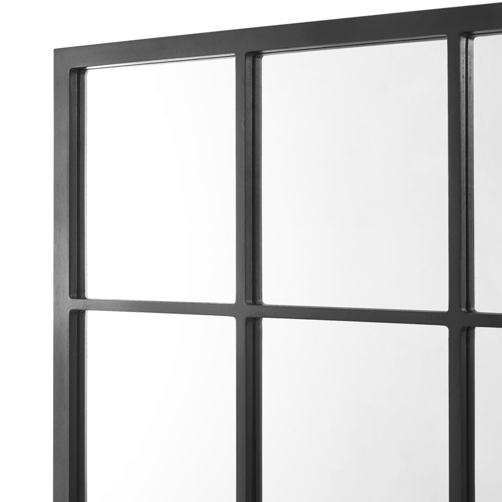 Wandspiegel Cupello 90x60cm Schwarz matt