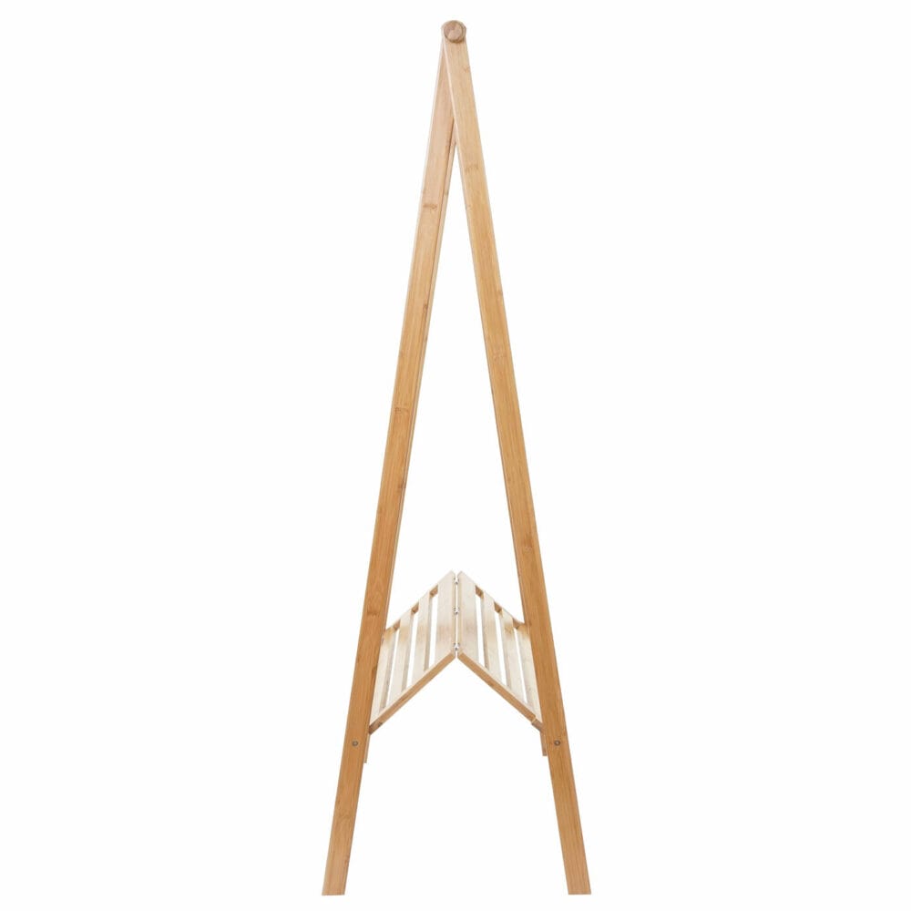 Standgarderobe Kleiderständer - Bambus klappbar 150x84x57cm