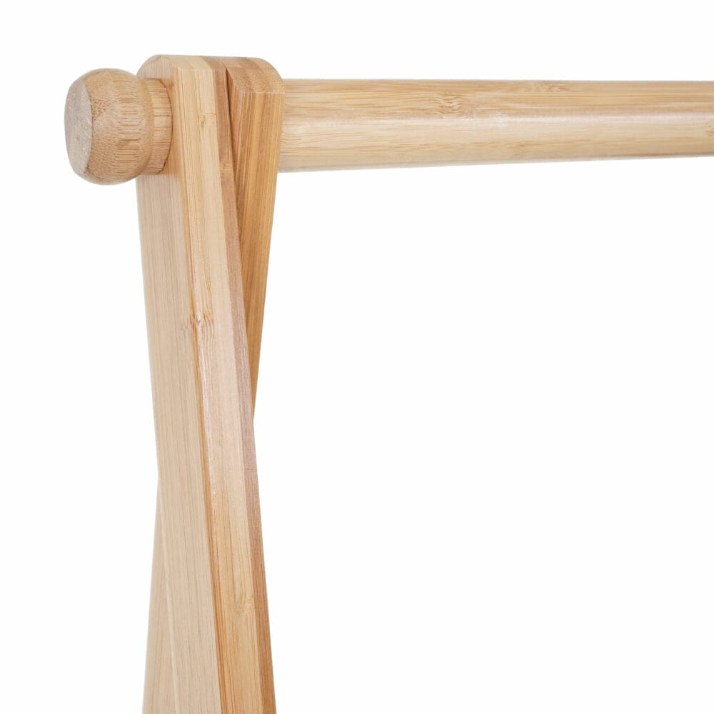 Standgarderobe Kleiderständer - Bambus klappbar 150x84x57cm