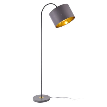 Stehlampe Toledo 173cm 1xE27 Metall Grau