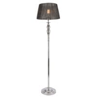 Stehlampe Lingen 151cm E27 60W Metall Chrom/Grau