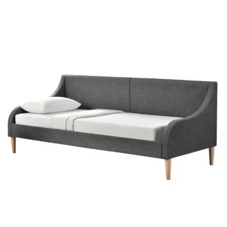 Tagesbett Sofa 90x200 cm Dunkelgrau