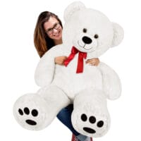 Teddybär 98cm Plüsch Teddy XL weiss