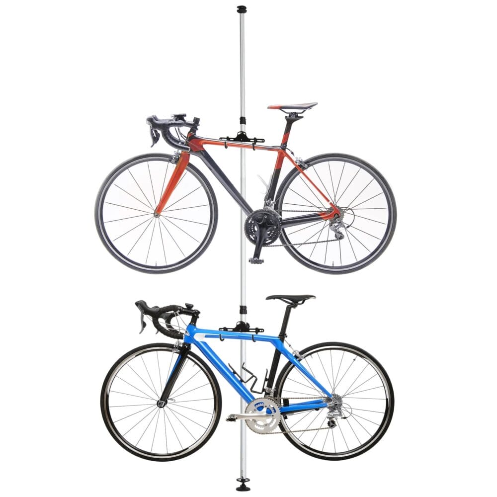 Teleskop Fahrradhalter Fahrradständer für 2 Fahrräder