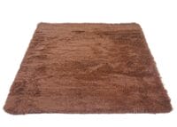 Teppich Shaggy Hochflor flauschig 200x140cm ~ dunkelbraun