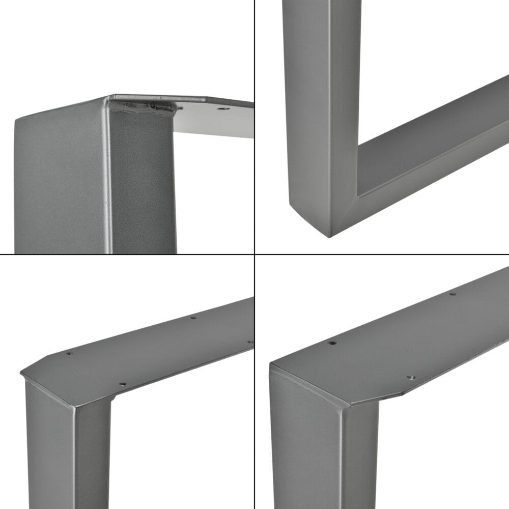 Tischbeine Metall 2x Tischgestell 90x72 cm