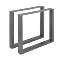 Tischbeine Metall 2x Tischgestell 80x72 cm