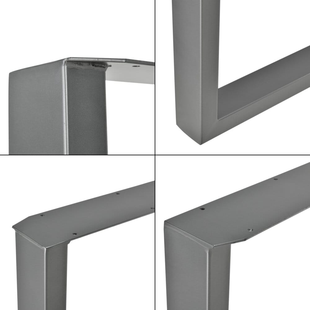Tischbeine Metall 2er-Set Tischgestell Tischkufen 60x72cm