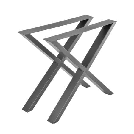 Tischbeine Metall 2x Tischgestell 79x72 cm