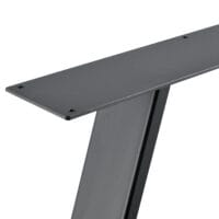 Tischbeine Metall 2er-Set Tischgestell 70x10x72 cm