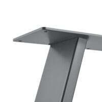 Tischbeine Metall 2er-Set Tischgestell Trapezförmig 40x10x40 cm