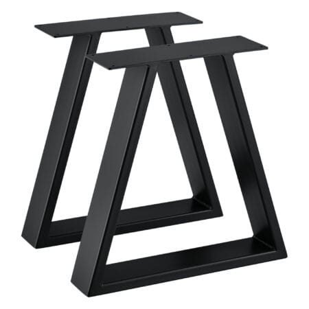 Tischbeine Metall 2er-Set Tischgestell Trapezförmig 40x10x40 cm