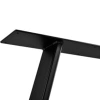 Tischgestell Tischbeine Lyngby 2er-Set Stahl 72x55cm Schwarz