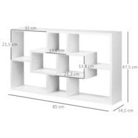 Wandregal Bücherregal Cube weiss 85x47.50cm