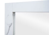 Wandspiegel JAM-L86 Badspiegel Spiegel 72x52cm Marmor-Optik weiss