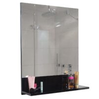 Wandspiegel mit Ablage JAM-B19 Badspiegel hochglanz 75x60cm