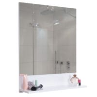 Wandspiegel mit Ablage JAM-B19 Badspiegel hochglanz 75x60cm weiss