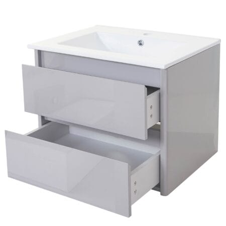 Waschbecken + Unterschrank JAM-B19 Waschtisch hochglanz 50x60cm
