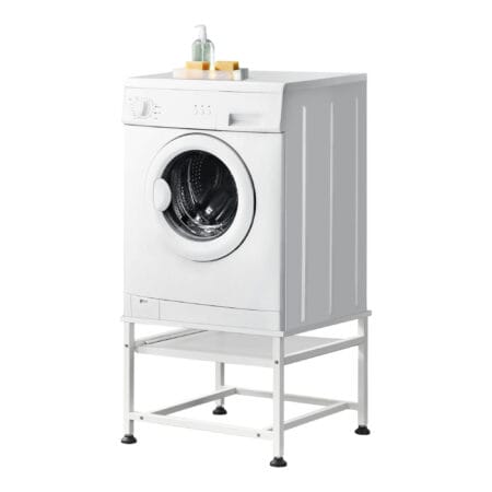 Waschmaschinen-Untergestell Florimont mit ausziehbarer Ablage Stahl