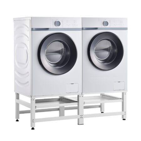 Waschmaschinen-Sockel 2-fach Bothel mit 2 ausziehbaren Ablagen 150kg